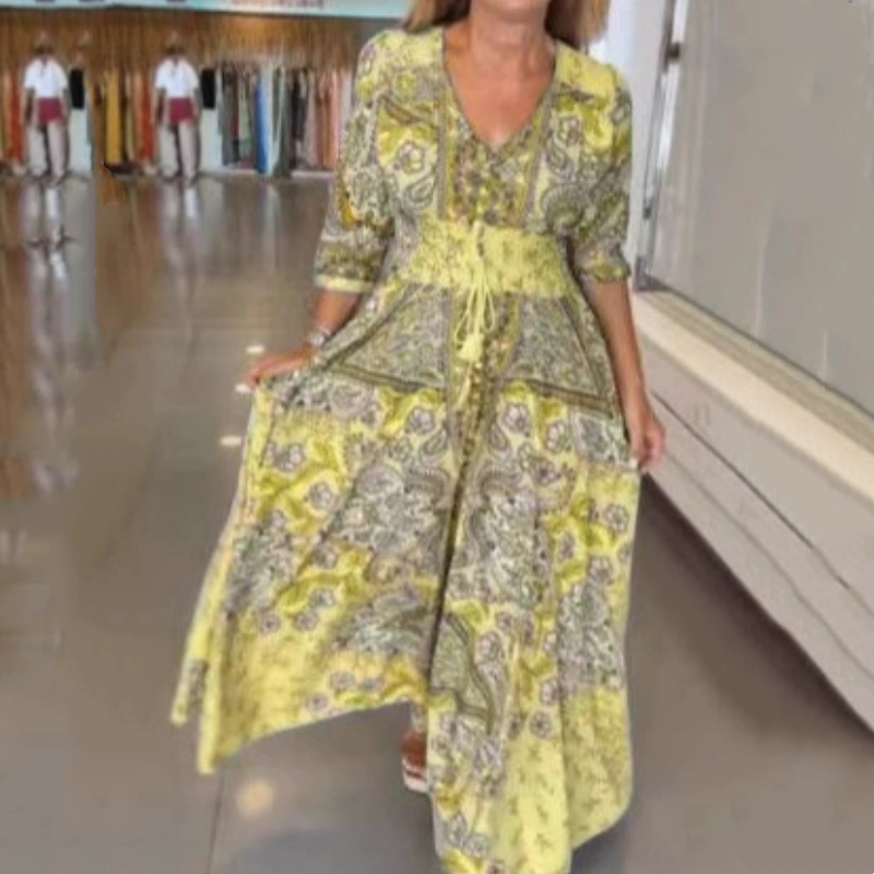 Valerie – Elegant Floral Print Dress