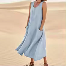 Tracy – Flowy Sleeveless Pocket Dress