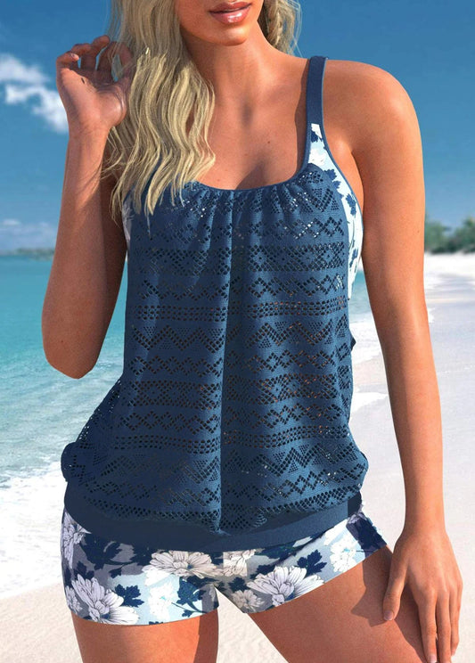 Christine – Two-Piece Lace Tankini Set